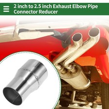 2 to 2.5" OD Mandrel Exhaust Bend Elbow Concentric Reducer Pipe Adapter