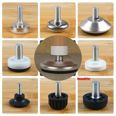 Adjustable Furniture Feet Leveler Table Chair Leg Levelling Foot M6 M8 M10 Screw