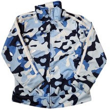 Adidas Toddler 3T Camo Track Jacket Blue 100% Polyester