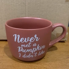 Threshold Never Met A Pumpkin I Didn't Like Fall Burnt Orange Coffee Cup Mug