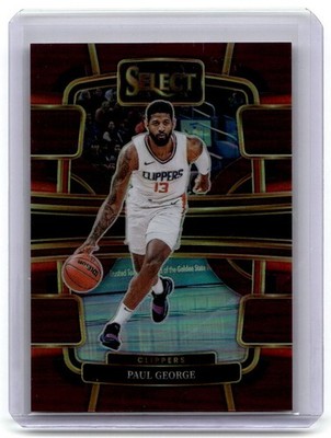 2023-24 Panini Select Paul George Purple Flash Concourse #/175
