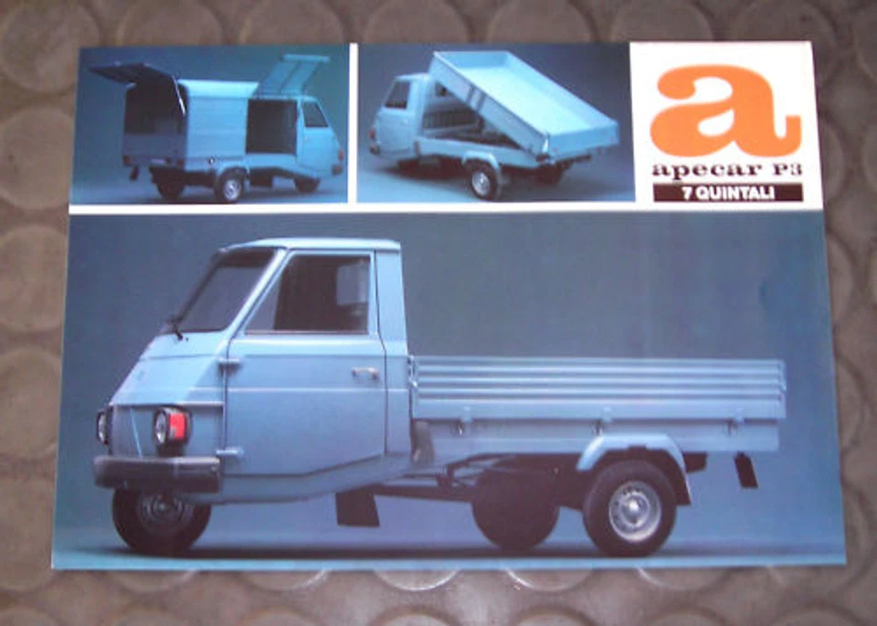 PIAGGIO APE CAR P3 DEPLIANT PUBBLICITARIO ORIGINALE