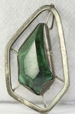 VINTAGE ISRAEL STERLING SILVER EILAT PIN PENDANT