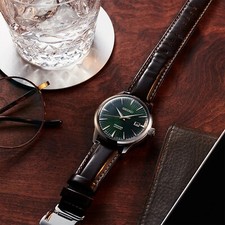 Seiko Presage Mens Automatic Watch Green Dial SRPD37 4