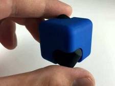 NEW Genuine Fidgety Fidget Cube Spinner, Hand Spinning Cube, Focus Toy - Blue