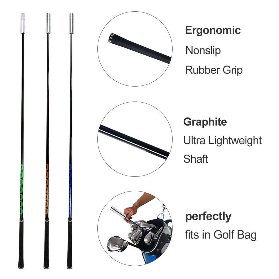 Golf Swing Trainer, Golf Swing Training Aid Warm up Stick for Improving ...