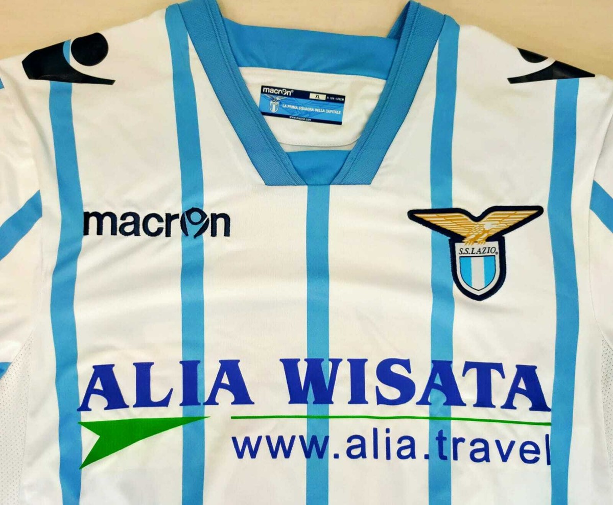 Maillot De Football SS Lazio - 3ème Tenue 2014-15 - Numéro 6 Stefano Mauri - Marque Macron - Taille Adulte - Neuf Étiqueté