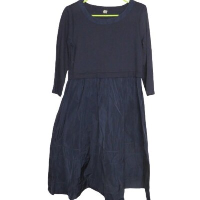 Il Vento e La Seta blue dress sz L with pockets
