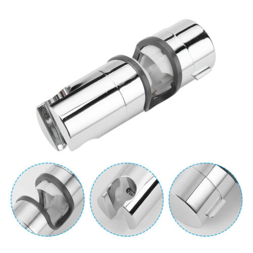 20-25mm Universal Verstellbar Duschkopfhalterung Halter Poliert Chrom für Stange - Bild 10 von 13