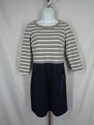 GAP Ponte Knit Stripe Dress Size XS Nautical Preppy New