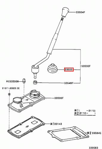 Genuine Hilux LN105 LN100 KZN205 KZN165 KZN130 KDN170 Gear Shift Lever Boot - Picture 4 of 20