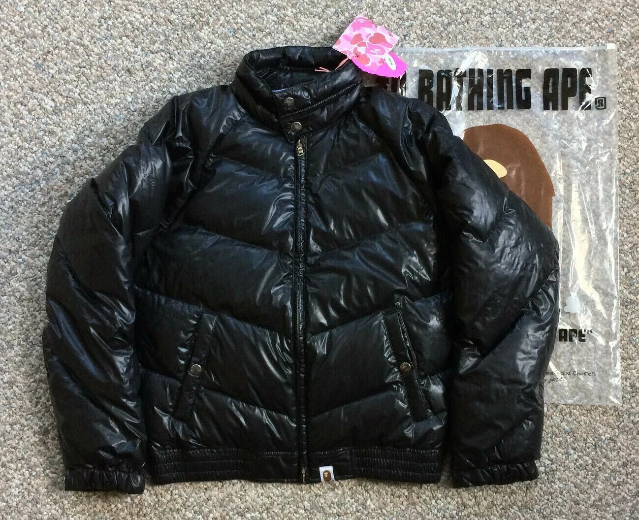 NEUF OG Bathing Ape Puffer Jacket femmes   Bapesta CDG Virgil Supreme Bape Shark