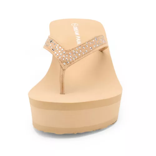 Women Platform Flip Flop Arch Support Comfortable Wedge Flip Flops Thong Sandals - Picture 21 of 23