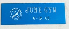 VW Club of America Dash Plaque June Gym 1965 Volkswagen Vintage Rare