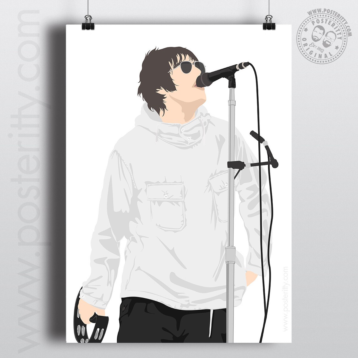 LIAM GALLAGHER Oasis Knebworth 2022 Live Minimalist Poster