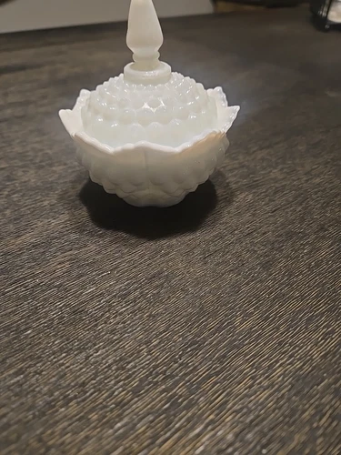 Fenton Milk Glass Trinket Bowl (vintage)