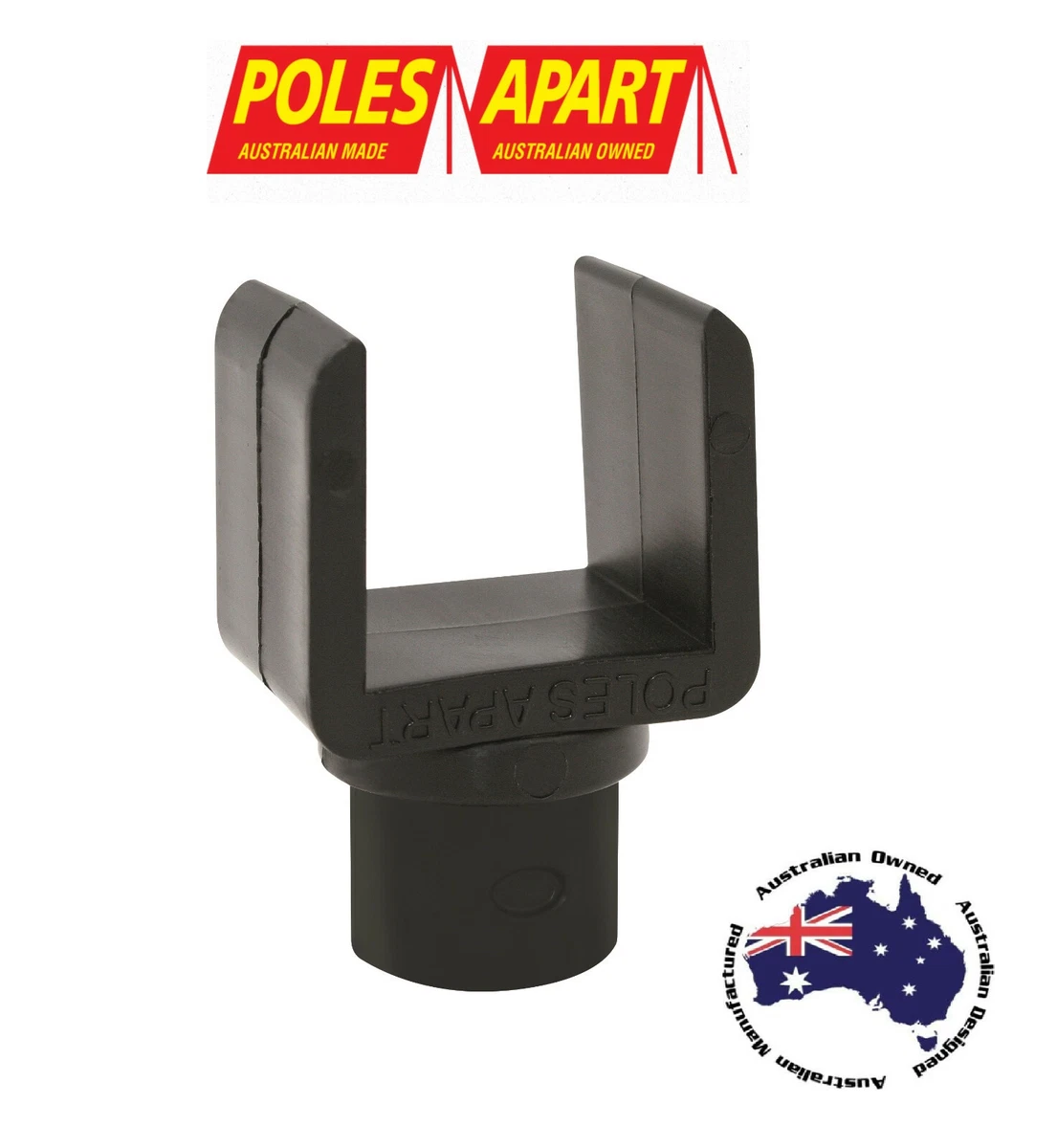 Tent pole clip top