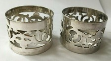 A Pair of Silverplated EPNS Napkin Rings
