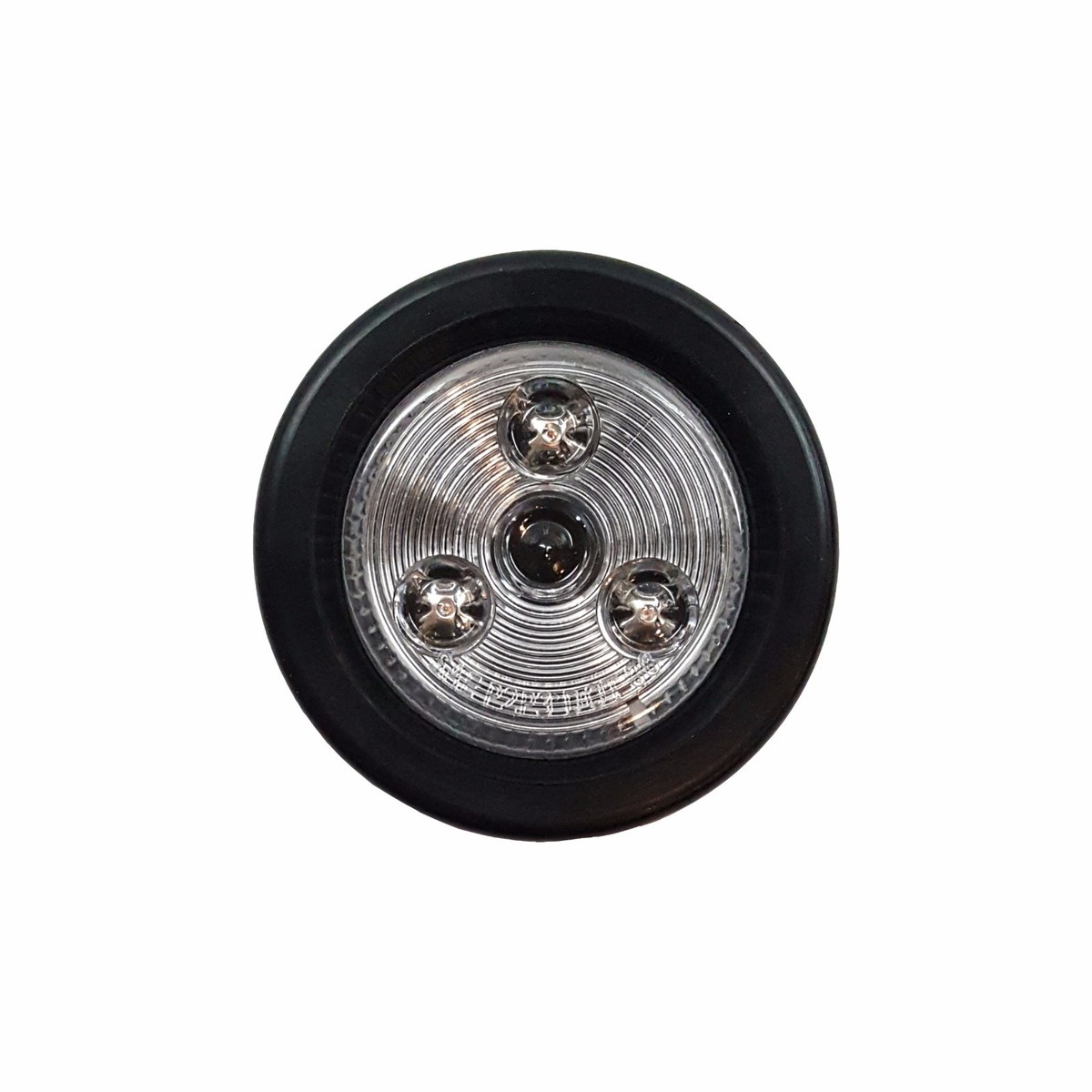 Two 2 Round Amber Clear LED Trailer RV Marker Clearance Light With Bracket - Foto 13