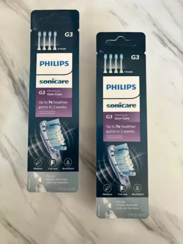 4/8er Philips Sonicare Ersatzbürsten G3 Gum Care Schwarz-Weiß Original HX9054 - Bild 16 von 27