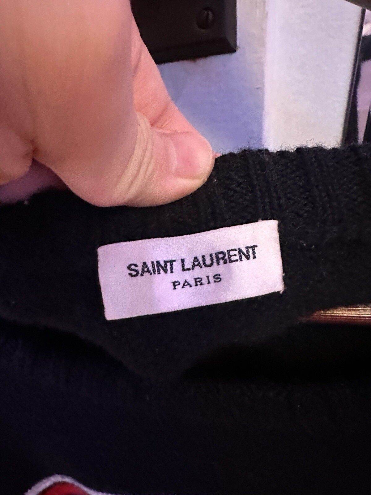 Maglione lana dinosauro Yves Saint Laurent T Rex taglia media YSL