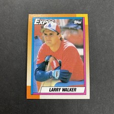 1990 Topps Baseball  Larry Walker Montreal Expos Rookie Card #757 