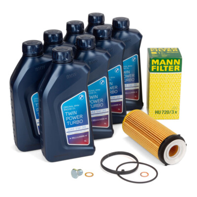 8L ORIGINAL 5W-30 LL-04 Motoröl + MANN Ölfilter für BMW E90-93 F10/11 X5 X6 N57