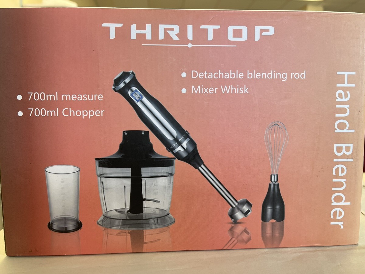 Thritop Hand Blender, Variable Speed Control 400W/DC Motor Mixer