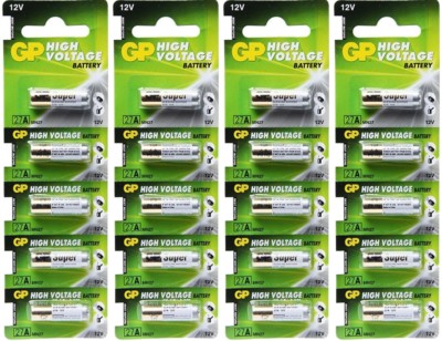 20 Pk GP Alkaline Battery 27A 12V - GP27A-C5 MN27 A27