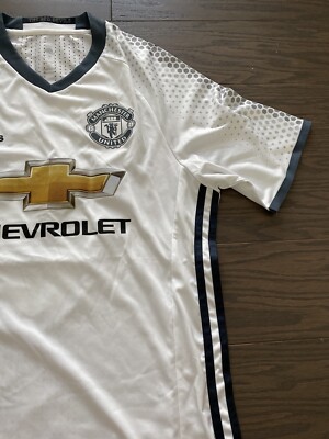 Adidas Paul Pogba Manchester United Adizero White 3rd Jersey 2016
