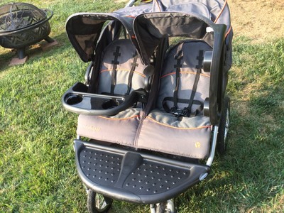 Baby Trend Navigator Double Twin Side By Side Jogger Stroller Coach