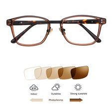 Retro Acetate Transition Photochromic Reading Glasses UV400 Sunglasses Readers