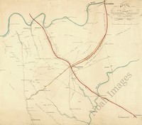 Sketch Of The Environs Of Tullahoma Tn C1865 Repro 13x12 Sketch Of The Environs Of Tullahoma Tn C1865 Repro 13x12
