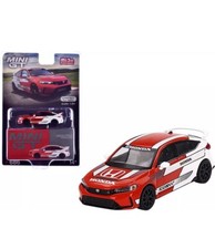 HONDA CIVIC TYPE R RED & WHITE "2023 PACE CAR" 1/64 DIECAST BY MINI GT MGT00686-