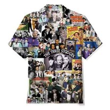 The Three Stooges TV Series Graphic Hawaiian Shirt, shirt US size