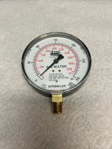 Fire Sprinkler Pressure Gauge 0-300PSI, 4”, FM & UL 879898005790| eBay