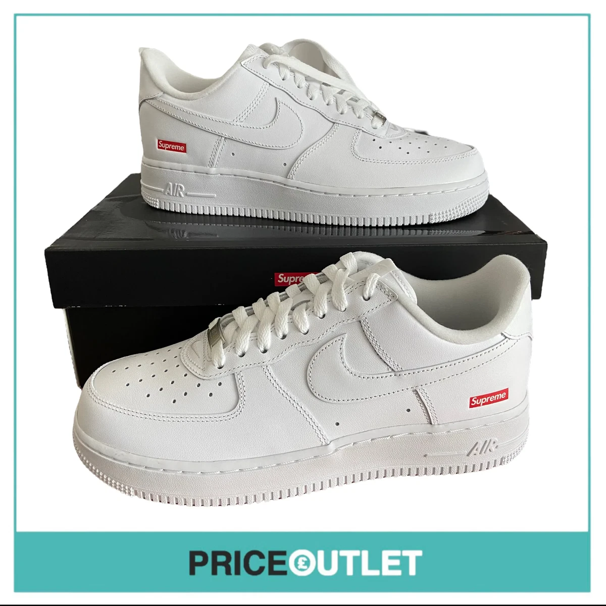 Supreme Air Force 1 Low Box Logo White eBay