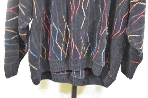 Vintage 90s Protege Collection Cosby Style Multicolor 3D Knit Sweater Size 3XL - Bild 4 von 11