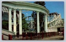 Bobs Riverview Amusement Park Roller Coaster Ride Chicago IL Vintage Postcard