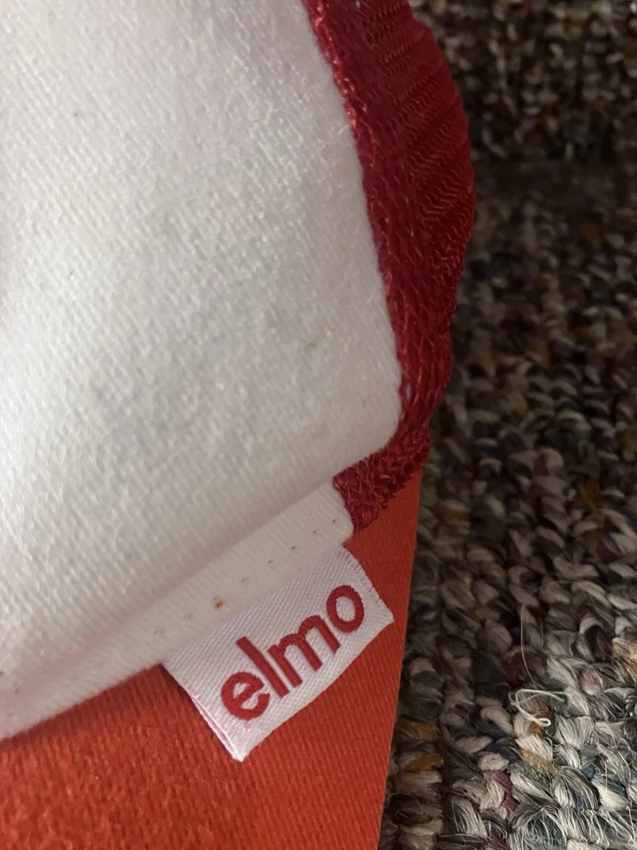 复古芝麻广场卡车司机帽子 Elmo 红色 — 第 3/4 张图片