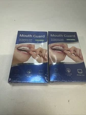 Mouth Guard for Clenching Grinding Teeth at Night 2 Sizes w/ Case, Lot of 2
