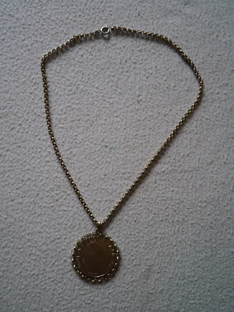 Trachtenkette Kette Österreich 50 Schilling  SILBER Münze 1971: ING JULIUS RAAB