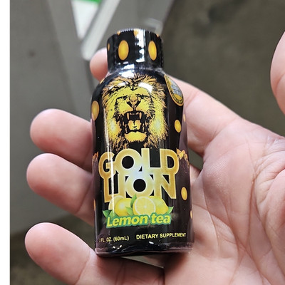 Gold Lion Lemon Tea Liquid Dietary Supplement - 2 fl oz (60 mL)