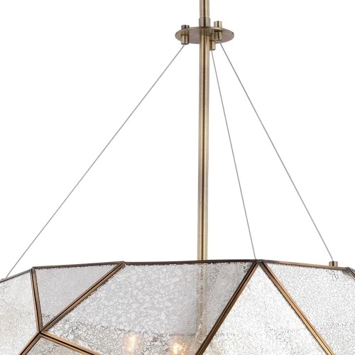 Euclid 5-Light Pendant in Mid-Century Modern and Drum Style 28.5 Inches Tall and - Picture 3 of 10
