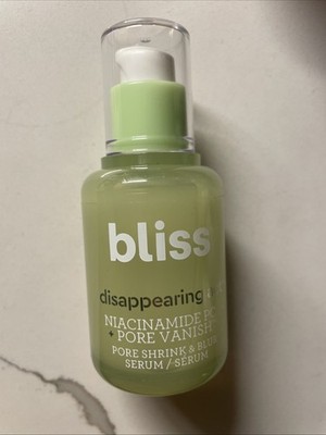 Bliss Disappearing Act Niacinamide Pore Vanish Shrink & Blur Serum New 30ml