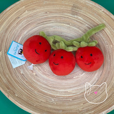 Jellycat VIVACIOUS TOMATO New NWT RETIRED Rare HTF Plush Red Tomatoes SEE TAGS