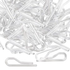300 PCS Transparent Plastic Alligator Clip 35.5mm Shirt Fixing Packing U