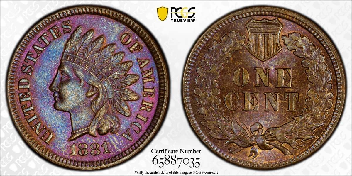 PCGS Certified MS 65 Graded US Small Cents for sale | eBay