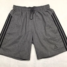 ADIDAS Wo Crazylight Short Men L 30-34 Gray 3 Stripe Workout Running