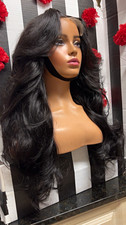 Layered 5x5 HD lace closure 24 inches raw hair